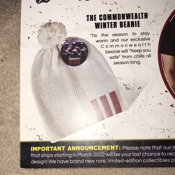 The Walking Dead official Supply Drop the Commonwealth beanie New - Picture 4 of 4